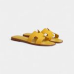 Hermès Oran Sandals for Women – Spring & Summer Edition in Yellow Leather