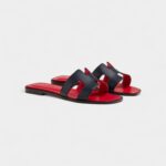Hermès Oran Sandals for Women – Summer Edition in Black & Red
