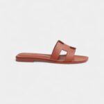 Hermès Oran Sandals for Women – Summer Edition in Dark Orange