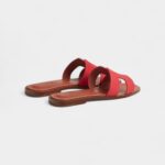 Hermès Oran Sandals for Women – Summer Edition in Red & Brown