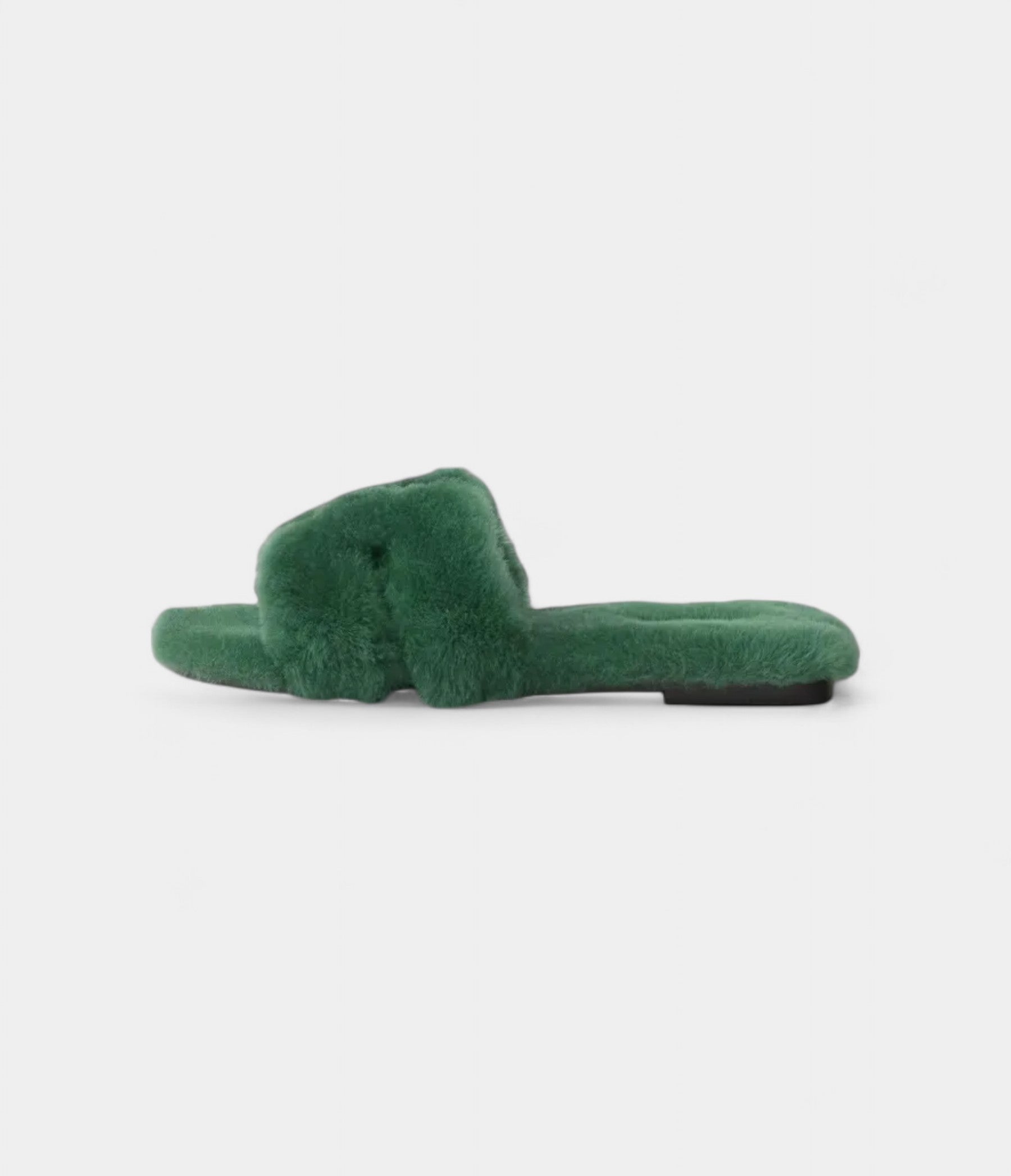 Hermès Oran Sandals for Women in Odor-Resistant With Winter Green Sherling