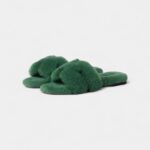 Hermès Oran Sandals for Women in Odor-Resistant With Winter Green Sherling