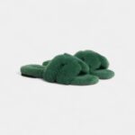 Hermès Oran Sandals for Women in Odor-Resistant With Winter Green Sherling