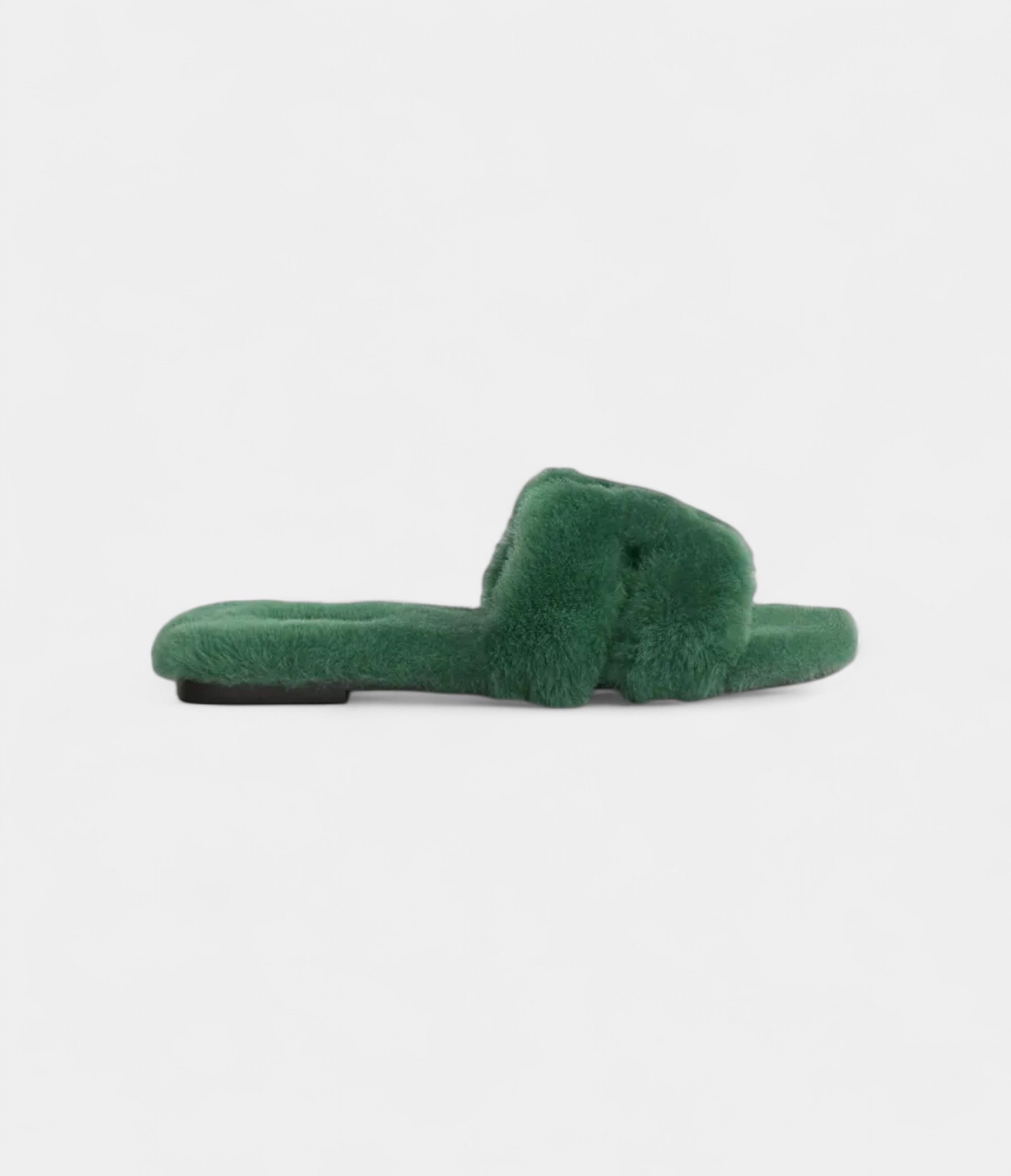 Hermès Oran Sandals for Women in Odor-Resistant With Winter Green Sherling