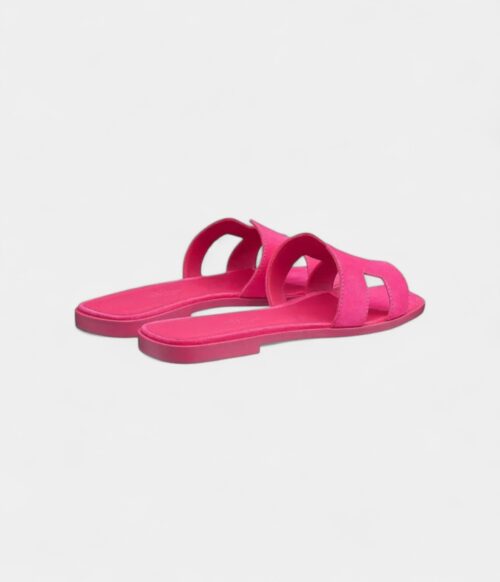 Hermès Oran Sandals for Women in Odor Resistant Slide Peach Pink
