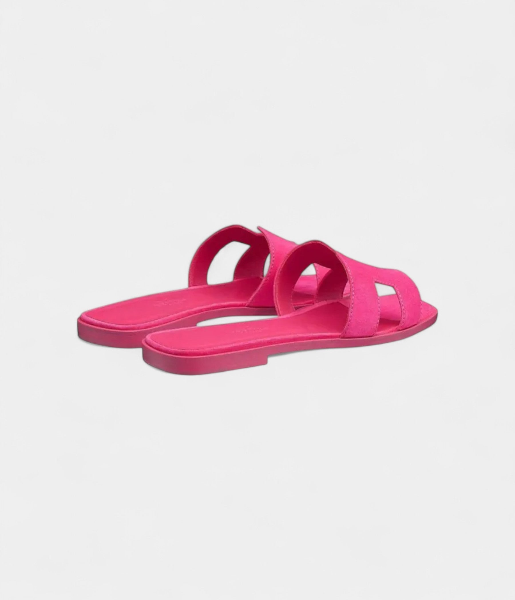 Hermès Oran Sandals for Women in Odor Resistant Slide Peach Pink