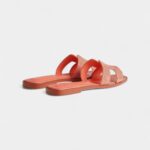 Hermès Oran Sandals for Women in Slip Resistant Slide Red