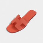 Hermès Oran Stylish Sandals for Women In Orange Red