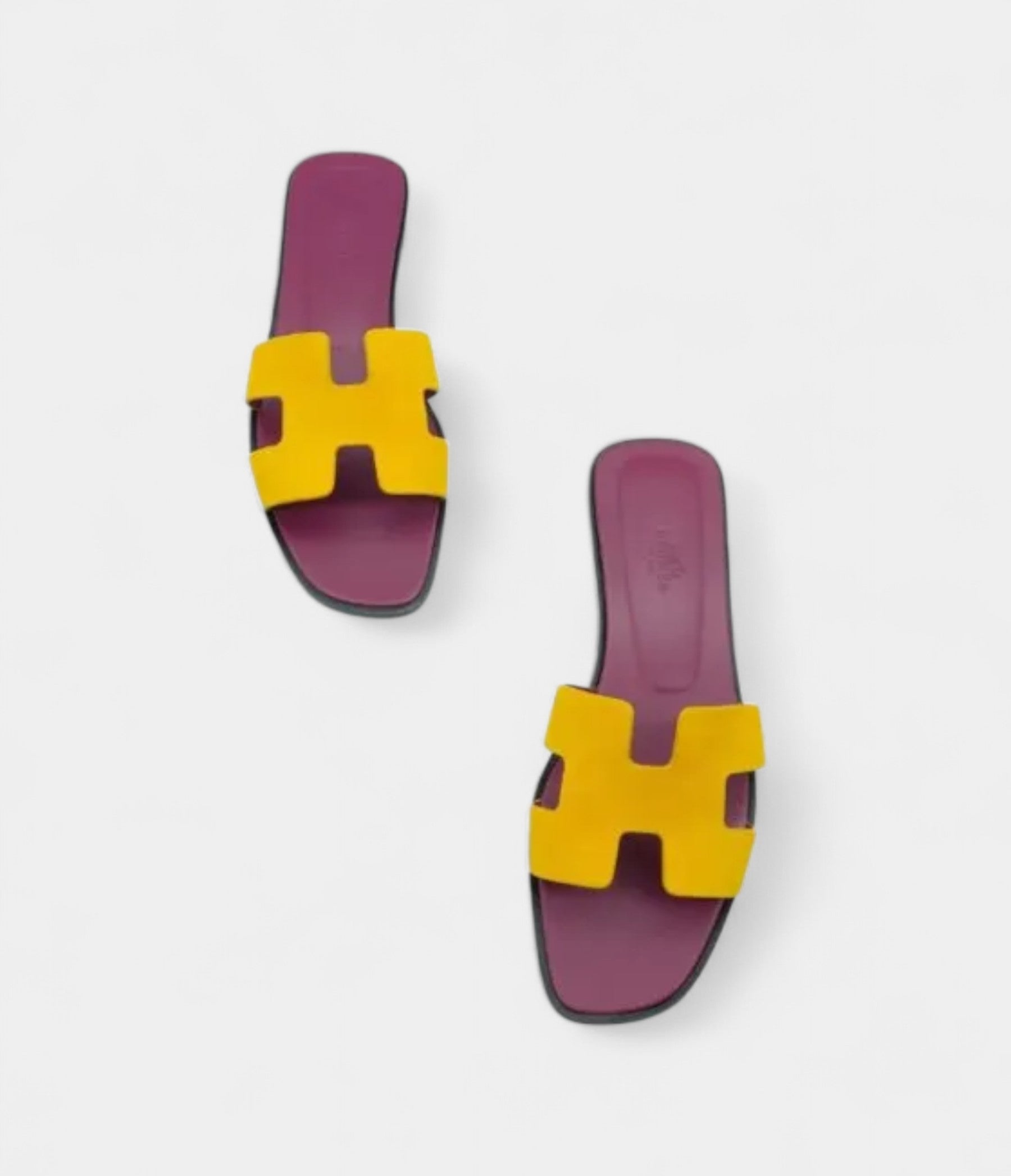 HermesOranStylishSandalsforWomenInYellow_Purple_2.jpg Hermès Oran Stylish Sandals for Women In Yellow & Purple