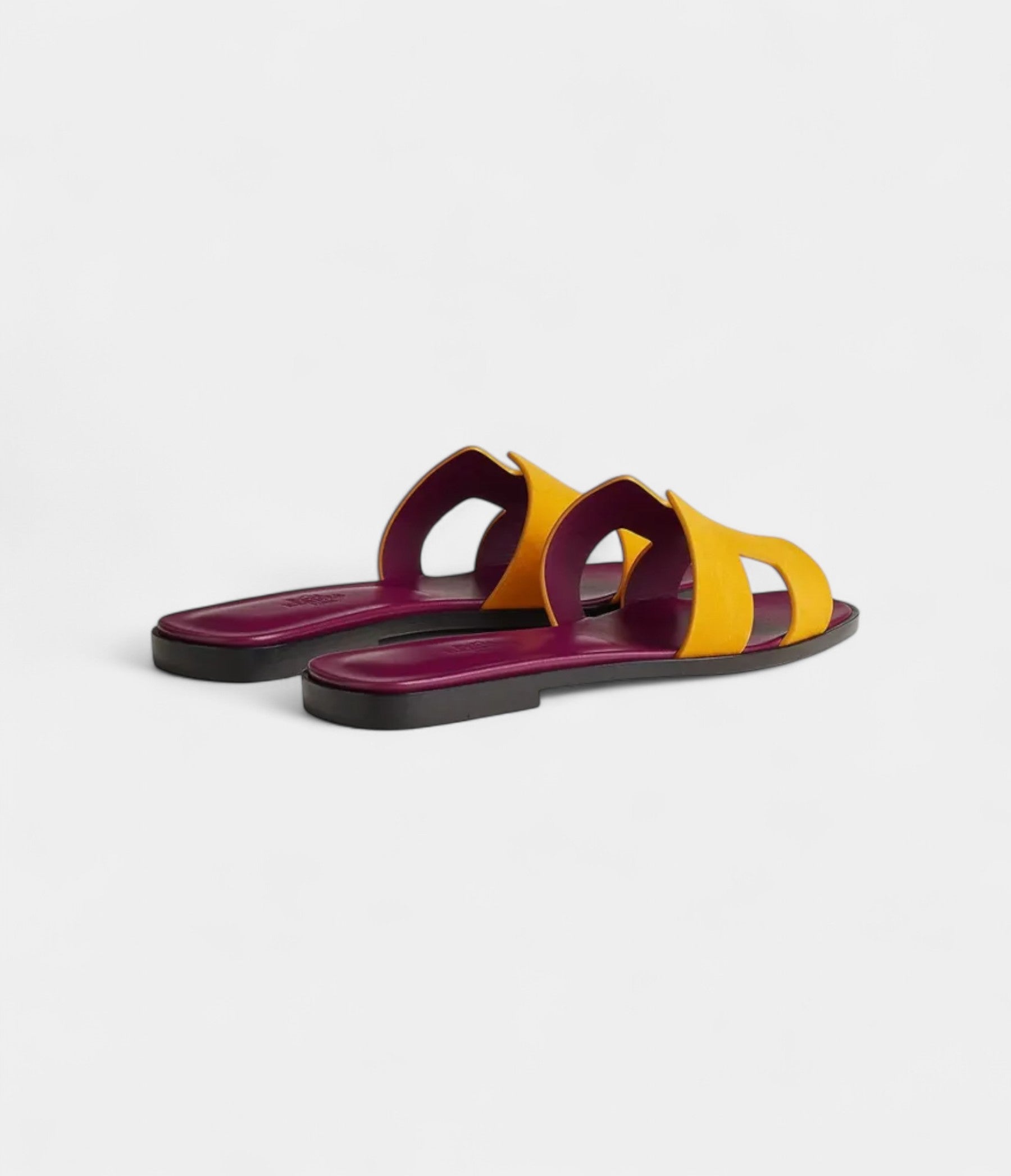HermesOranStylishSandalsforWomenInYellow_Purple_5.jpg Hermès Oran Stylish Sandals for Women In Yellow & Purple