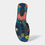 Hermès Oran Stylish Sandals for Women in Slip Resistant Indigo Cow Leather