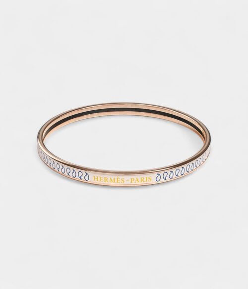 Hermès Palmettes Composées Bangle Confettis Bleu