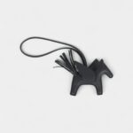 Hermès Pegase Rodeo Bag Charm PM Ardoise Milo Lambskin