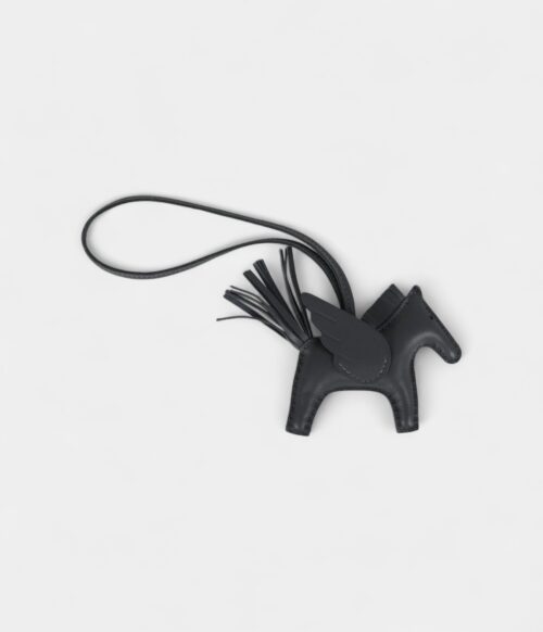 Hermès Pegase Rodeo Bag Charm PM Ardoise Milo Lambskin