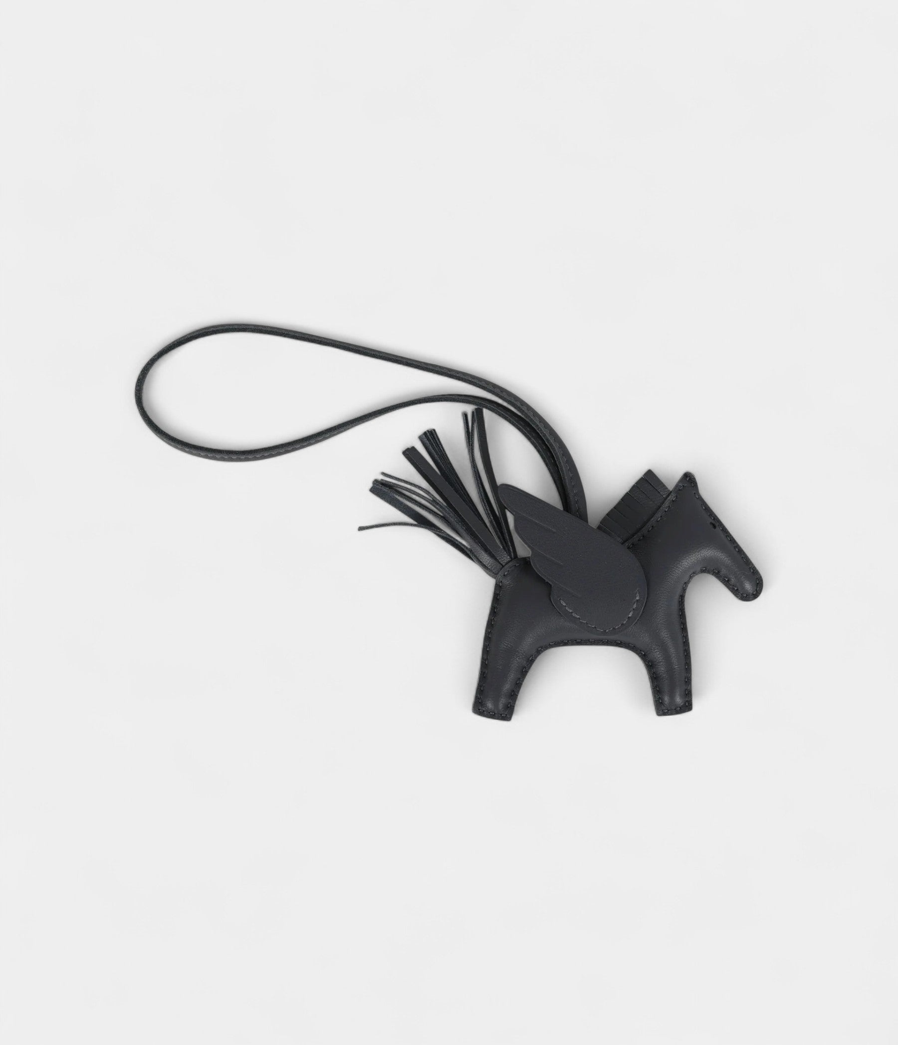 Hermès Pegase Rodeo Bag Charm PM Ardoise Milo Lambskin