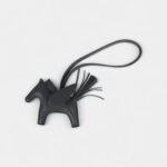 Hermès Pegase Rodeo Bag Charm PM Ardoise Milo Lambskin