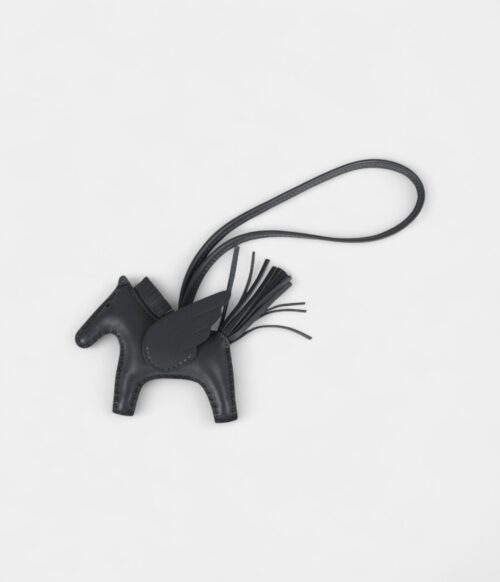 Hermès Pegase Rodeo Bag Charm PM Ardoise Milo Lambskin