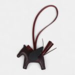 Hermès Pegase Rodeo Bag Charm PM Black Rouge Sellier and Rouge H Milo Lambskin