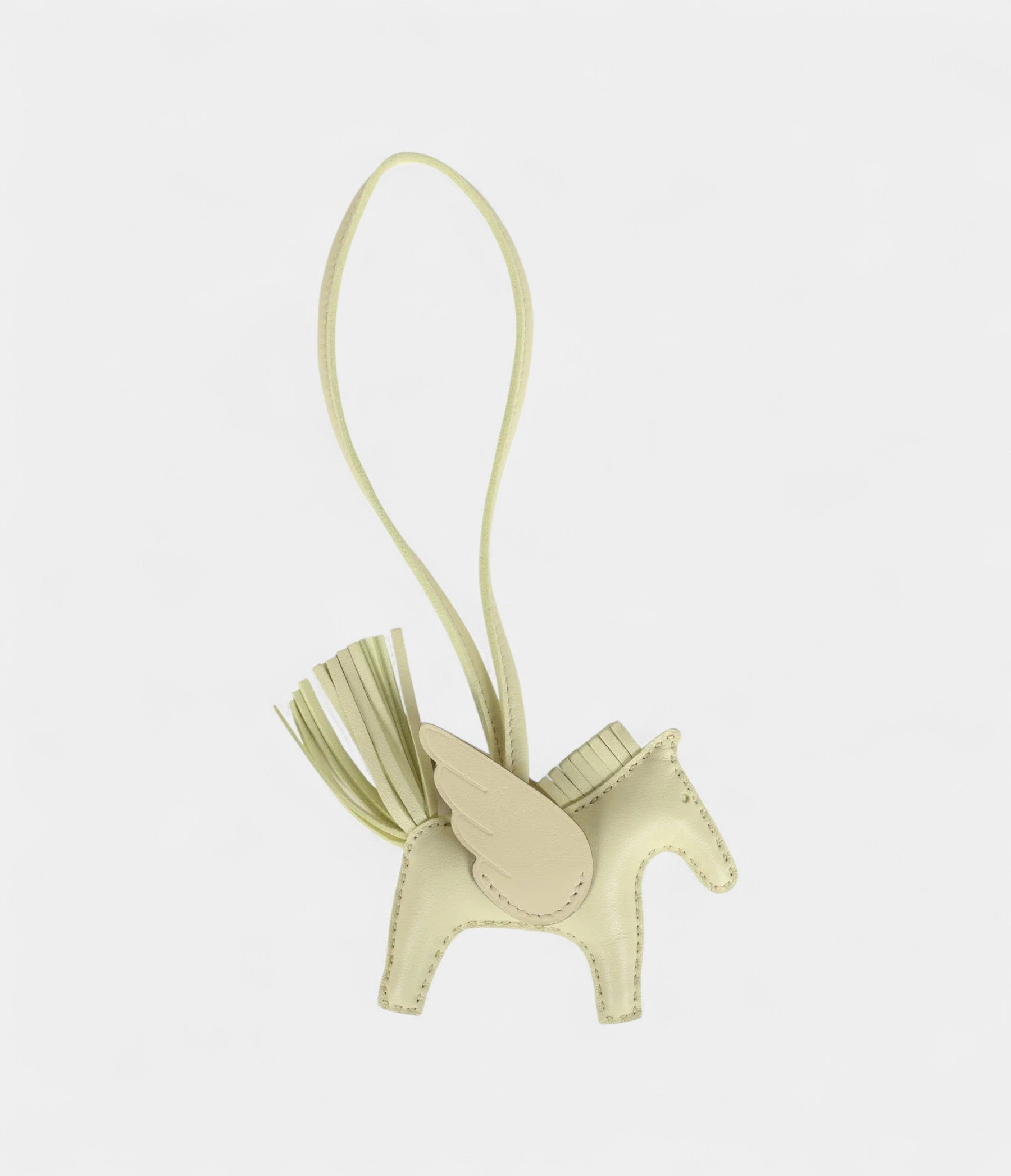 Hermès Pegase Rodeo Bag Charm PM Jaune Milton Milo Lambskin