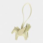 Hermès Pegase Rodeo Bag Charm PM Jaune Milton Milo Lambskin