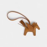 Hermès Pegase Rodeo Bag Charm PM Sesame Milo Lambskin