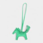 Hermès Pegase Rodeo Bag Charm PM Vert Comics Milo Lambskin