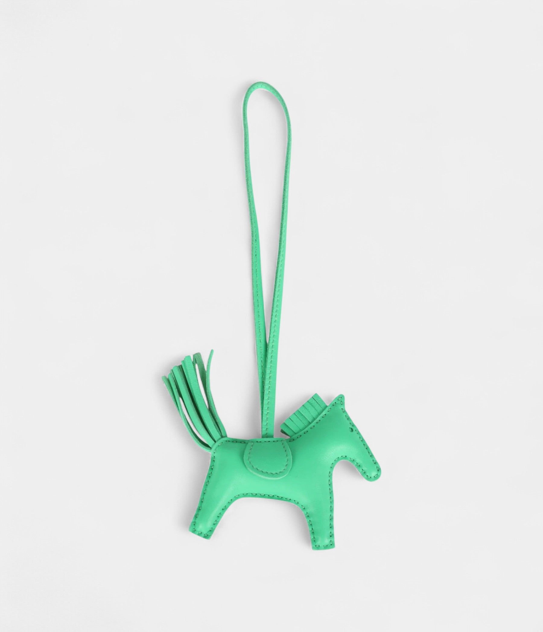 Hermès Pegase Rodeo Bag Charm PM Vert Comics Milo Lambskin