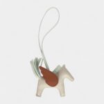 Hermès Pegase Rodeo Bag Charm PM Vert Fizz Craie Gold Milo Lambskin