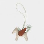 Hermès Pegase Rodeo Bag Charm PM Vert Fizz Craie Gold Milo Lambskin