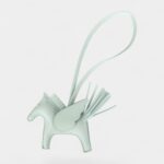 Hermès Pegase Rodeo Bag Charm PM Vert Peppermint Milo Lambskin