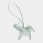 Hermès Pegase Rodeo Bag Charm PM Vert Peppermint Milo Lambskin