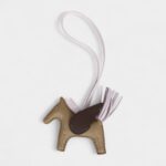 Hermès Pegasus Rodeo Bag Charm PM Beige Marfa Mauve Pale Moka Lambskin