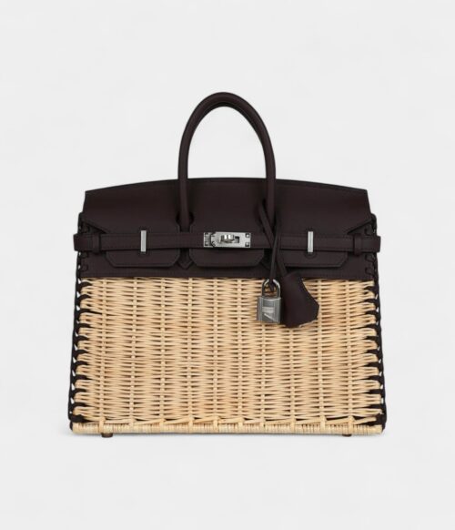 Hermès Picnic Birkin 25 Rouge Sellier Swift Palladium Hardware