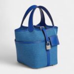 Hermès Picotin Lock 18 Pocket Goeland Canvas and Swift Calfskin Palladium Hardware