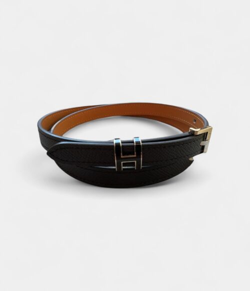 Hermès Pop H Leather Belt Enamel Buckle