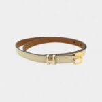 Hermès Pop H Leather Belt with Enamel Buckle