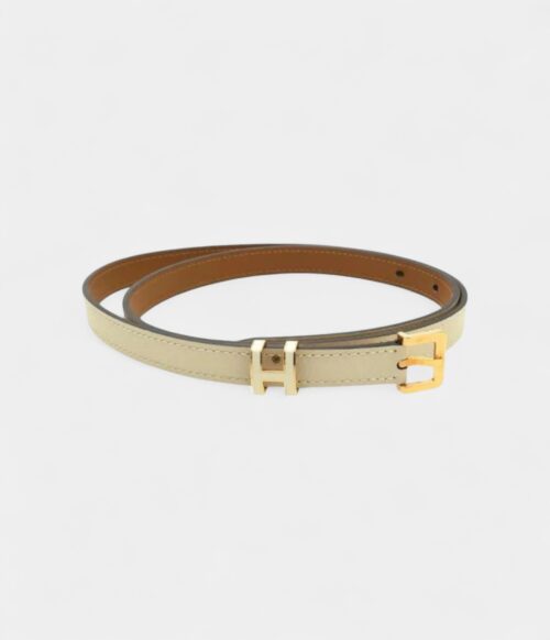 Hermès Pop H Leather Belt with Enamel Buckle
