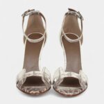 Hermès Premiere 105 Sandals Himalaya Niloticus Crocodile Palladium Hardware 37 EU