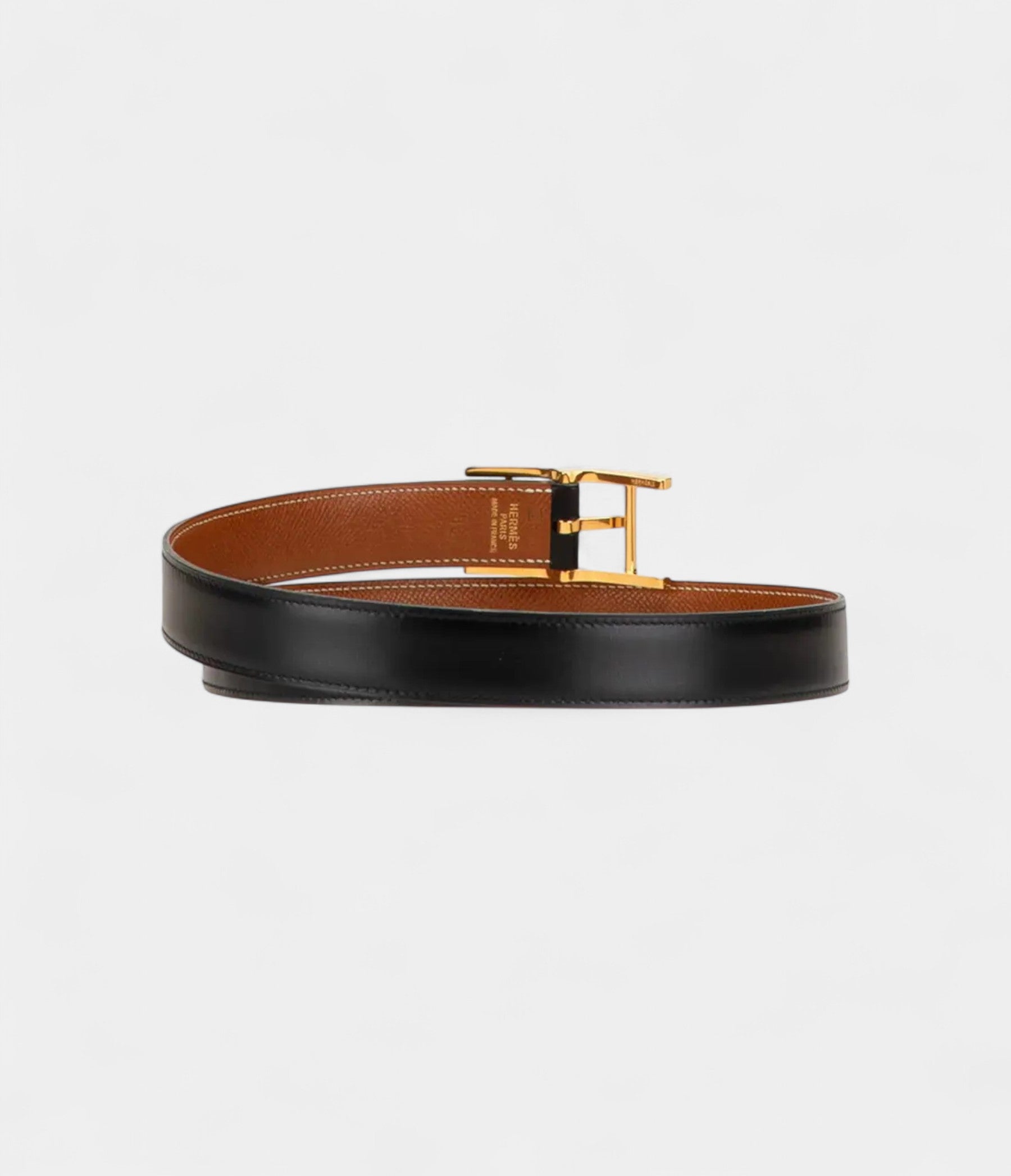 Hermès Quentin Leather Belt A Reversible Classic of Refined Versatility
