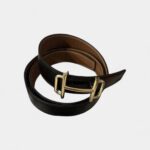Hermès Reversible Belt in Black and Gold-Brown Timeless Elegance and Versatility