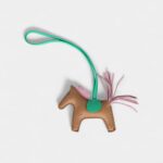 Hermès Rodeo Bag Charm PM Chai Mauve Sylvestre & Menthe Milo Lambskin