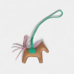 Hermès Rodeo Bag Charm PM Chai Mauve Sylvestre & Menthe Milo Lambskin