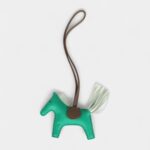 Hermès Rodeo Bag Charm PM Menthe Etoupe and Vert Fizz Milo Lambskin