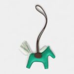 Hermès Rodeo Bag Charm PM Menthe Etoupe and Vert Fizz Milo Lambskin