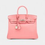 Hermès Rose Azalee Swift Birkin 25 Palladium Hardware