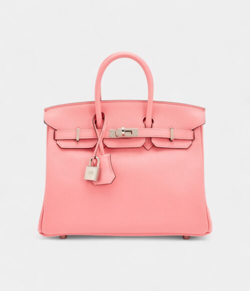 Hermès Rose Azalee Swift Birkin 25 Palladium Hardware
