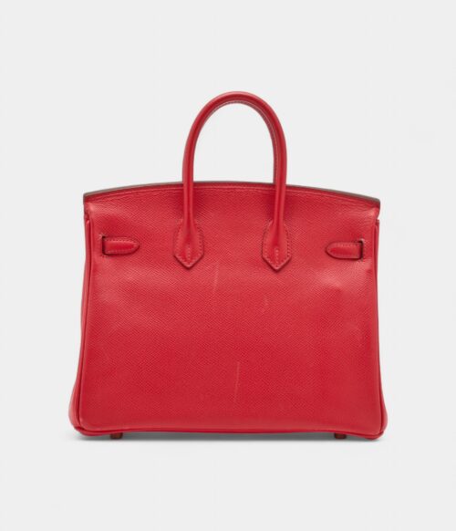 Hermès Rouge Casaque Epsom Birkin 25 Gold Hardware