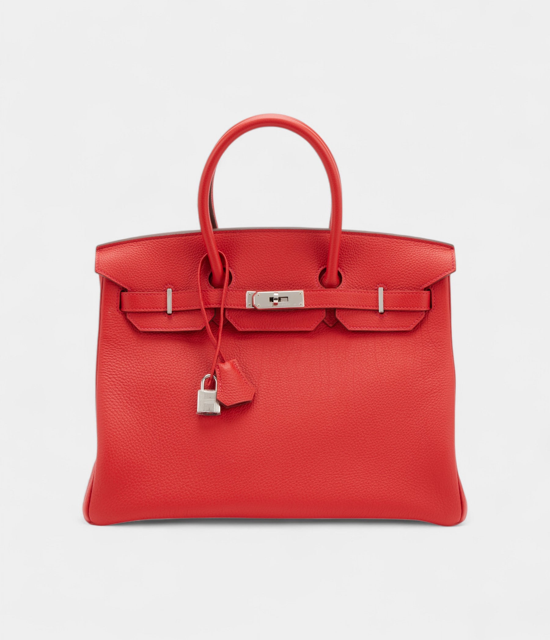 Hermès Rouge Casaque Togo Birkin 25 Palladium Hardware