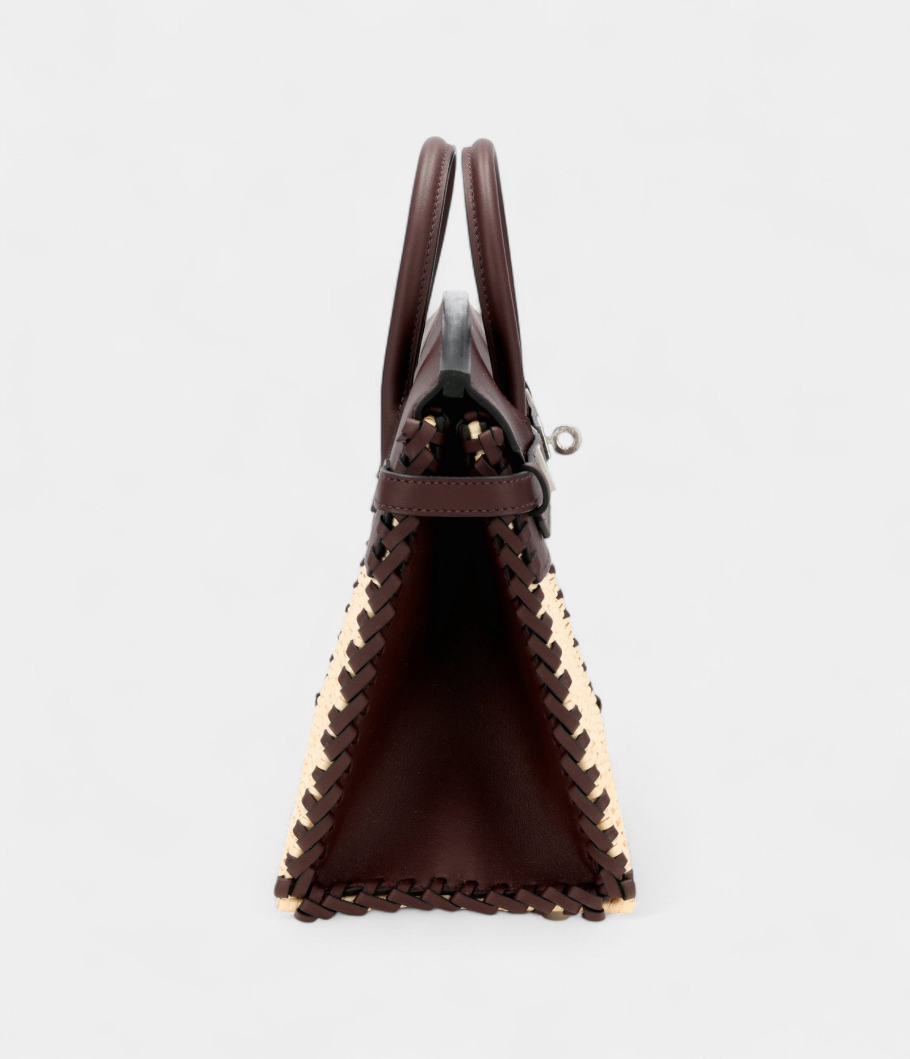 Hermès Rouge Sellier Swift and Osier Wicker Picnic Birkin 25 Palladium Hardware