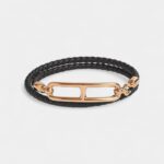 Hermès Roulis Double Tour Bracelet Black